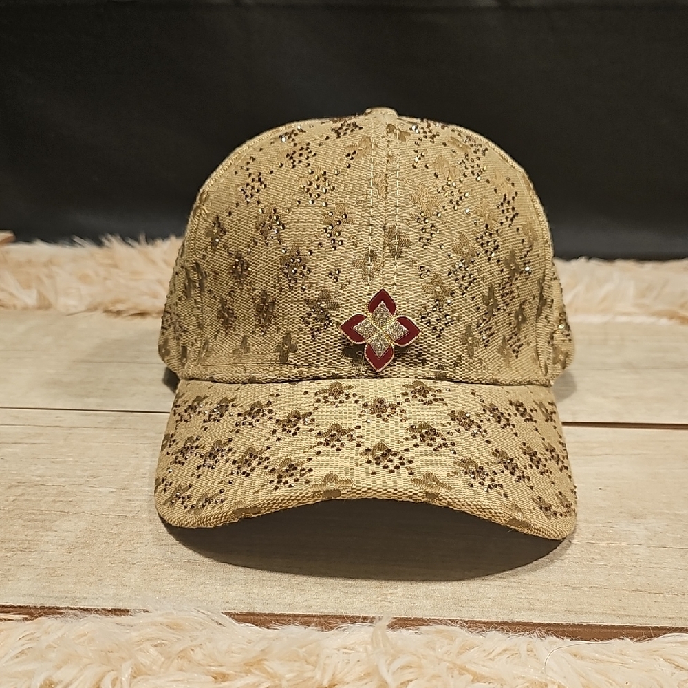 Elegant Gold Lace Women's Cap
